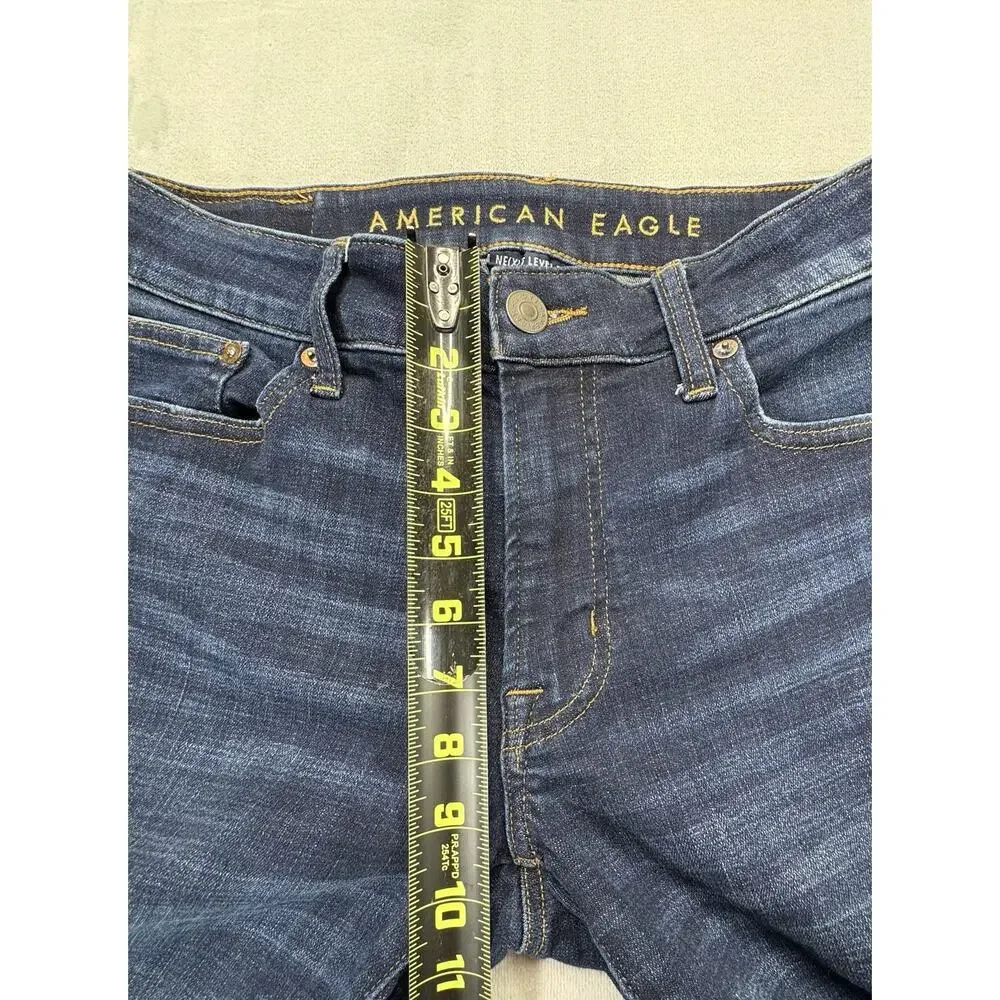 AMERICAN EAGLE Men’s Slim Straight Jeans Size 30x34 DARK WASH